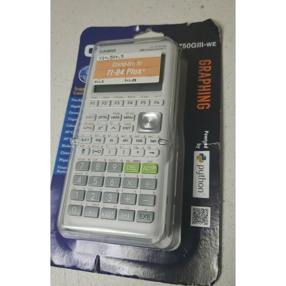 Casio - Graphing Calculator - White - fx-9750GIII-WE - New Sealed - Picture 9 of 11
